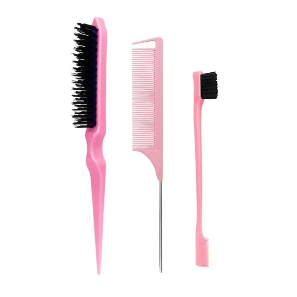 set of hair styling combs and eyebrow brush — image 2