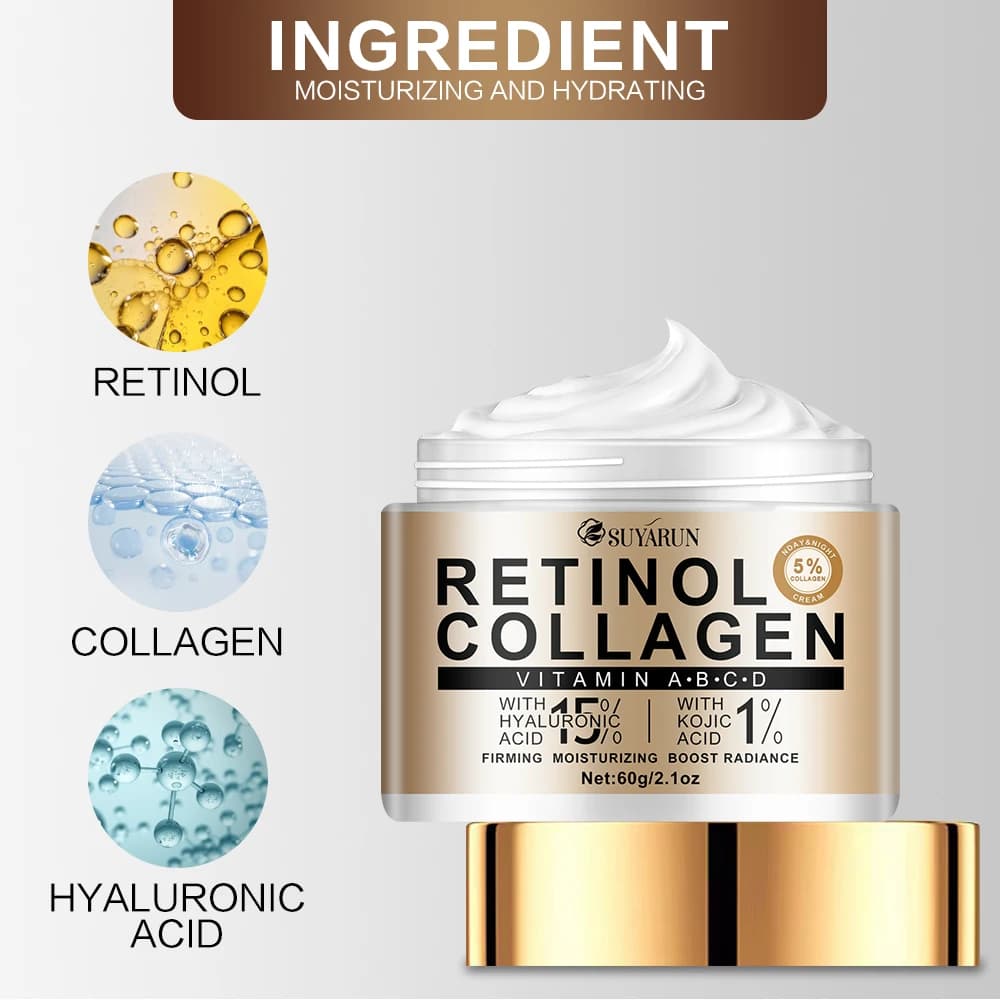 Collagen moisturizing cream with kojic and hyaluronic acids — image 2