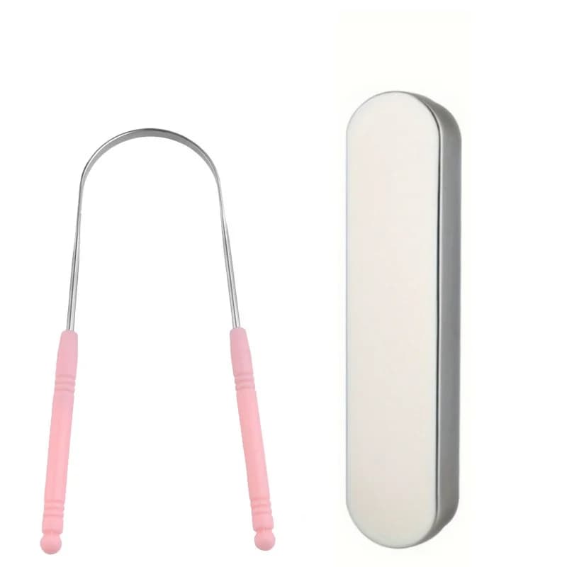 stainless steel tongue scraper — image 3