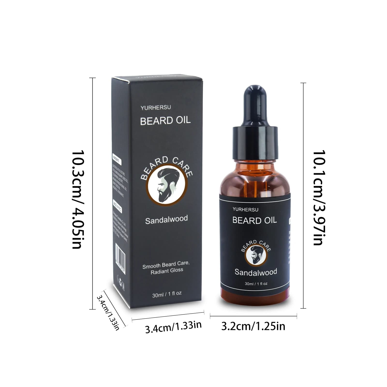 beard growth oil bottle 30 ml — image 3