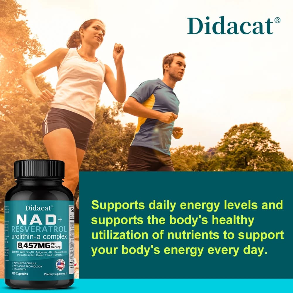 bottle of NAD and resveratrol supplement — image 4
