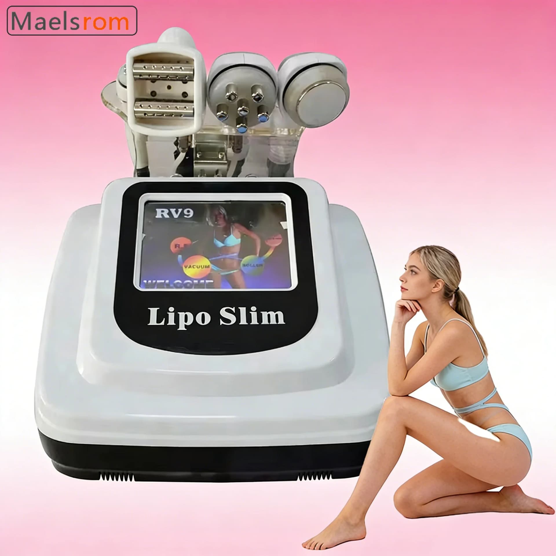 4-in-1 Vacuum Roller and Ultrasonic Cavitation Device