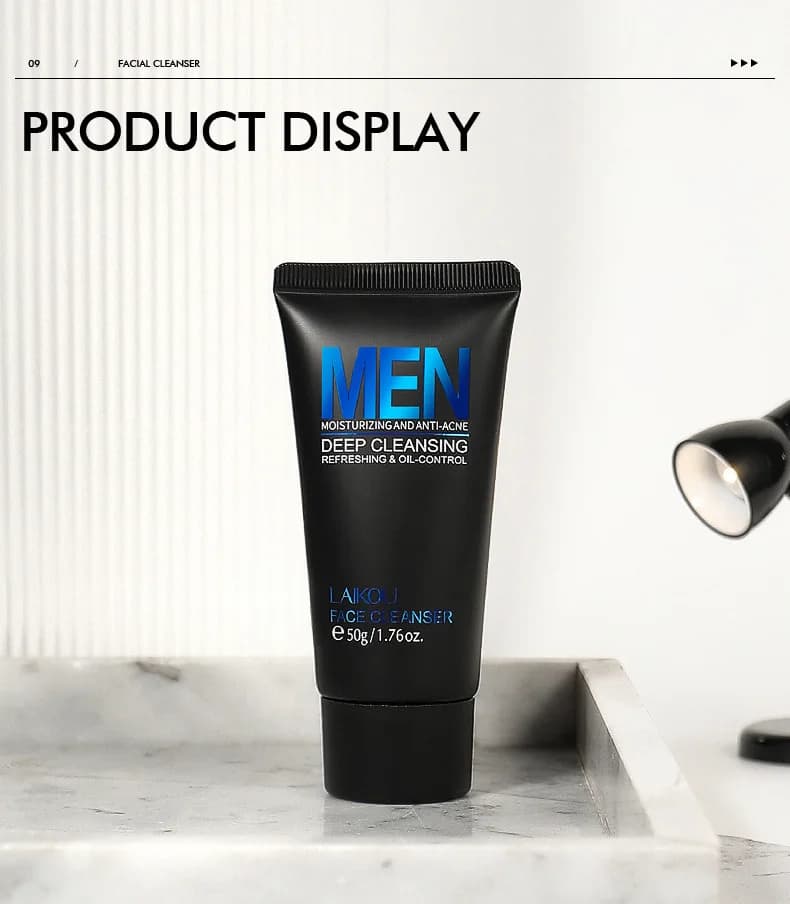 LAIKOU men's facial cleanser tube — image 3