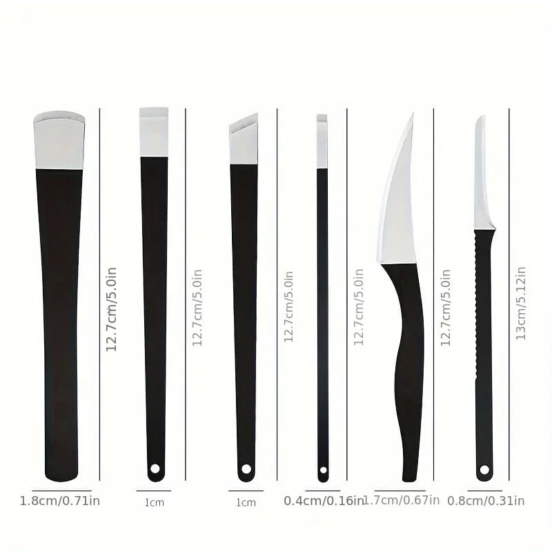 Stainless steel foot care set with knife, scraper, clippers and skin remover — image 4