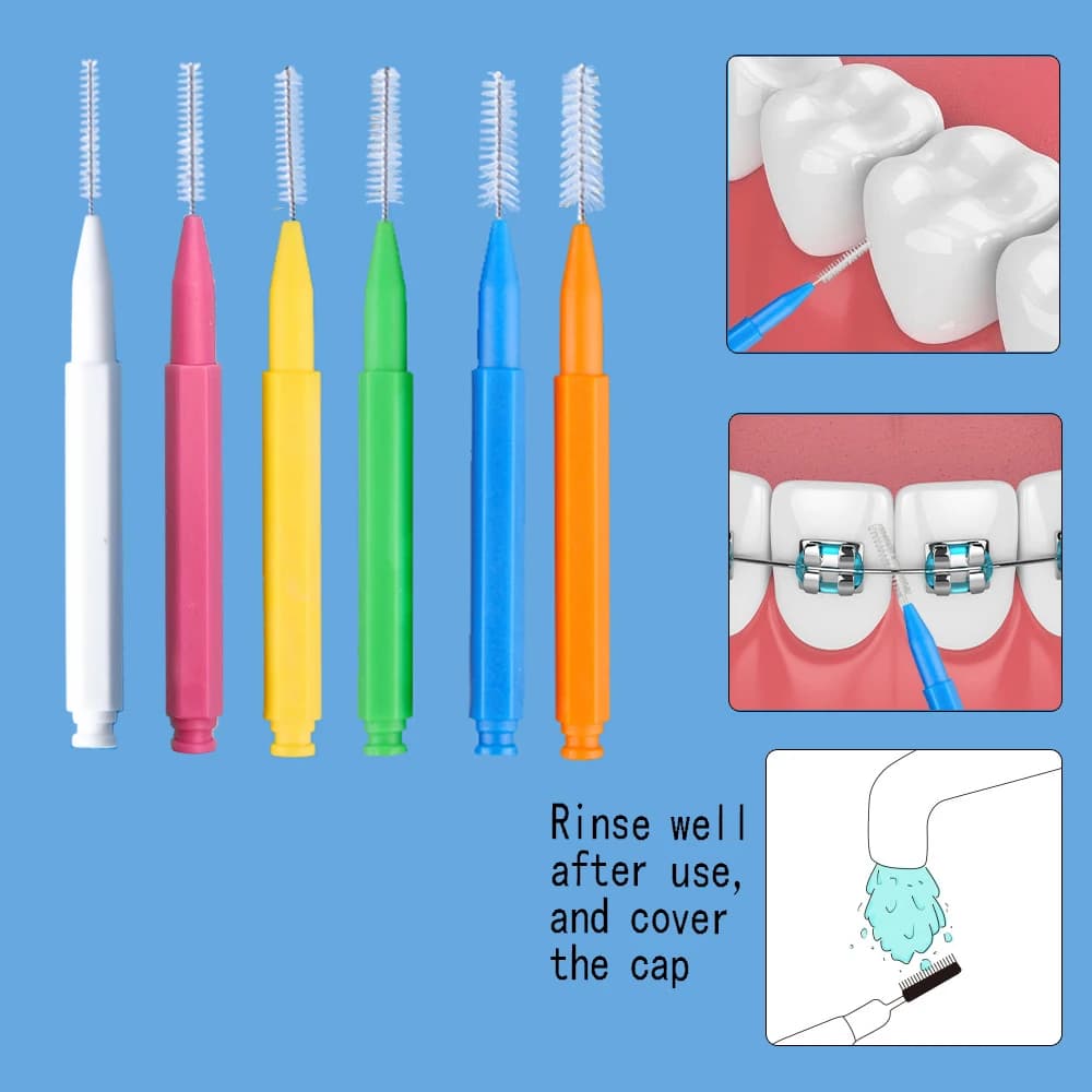 Box of 30 straight adult interdental brushes — image 3