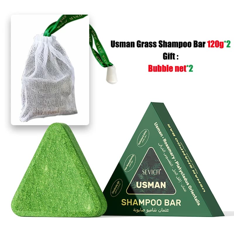 Usman grass and platycladus shampoo bar 120g — image 8