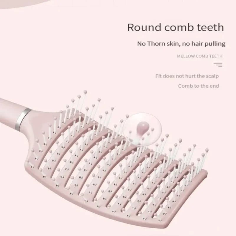 fluffy air cushion hairbrush with massage bristles — image 4