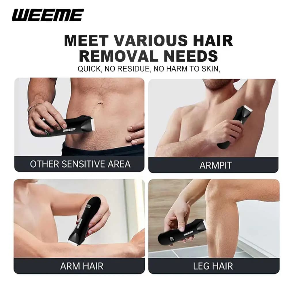 Men's body grooming trimmer with digital display — image 2