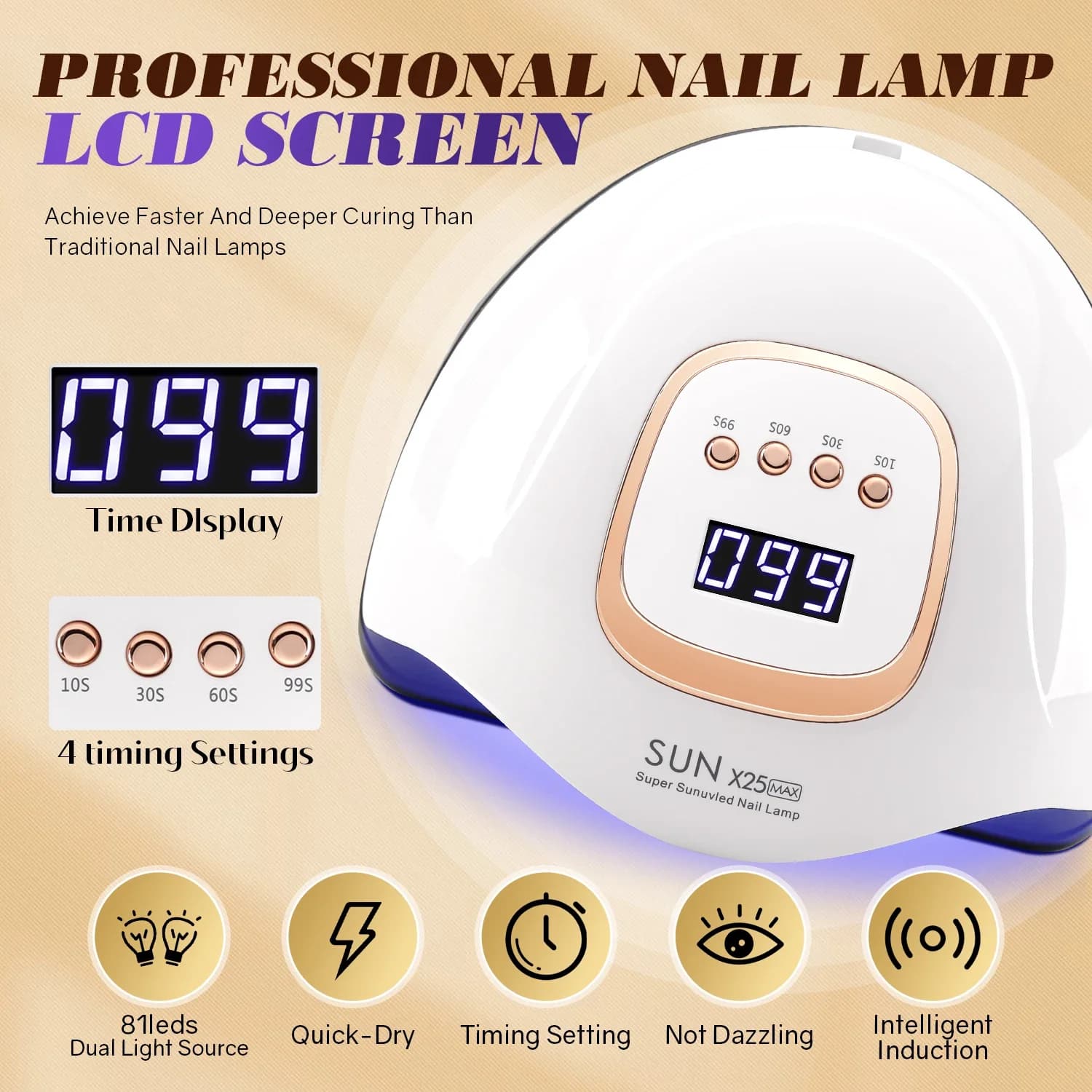 81 LED UV nail lamp for gel polish — image 2
