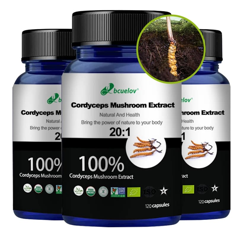 vegetarian cordyceps mushroom extract capsules — image 6