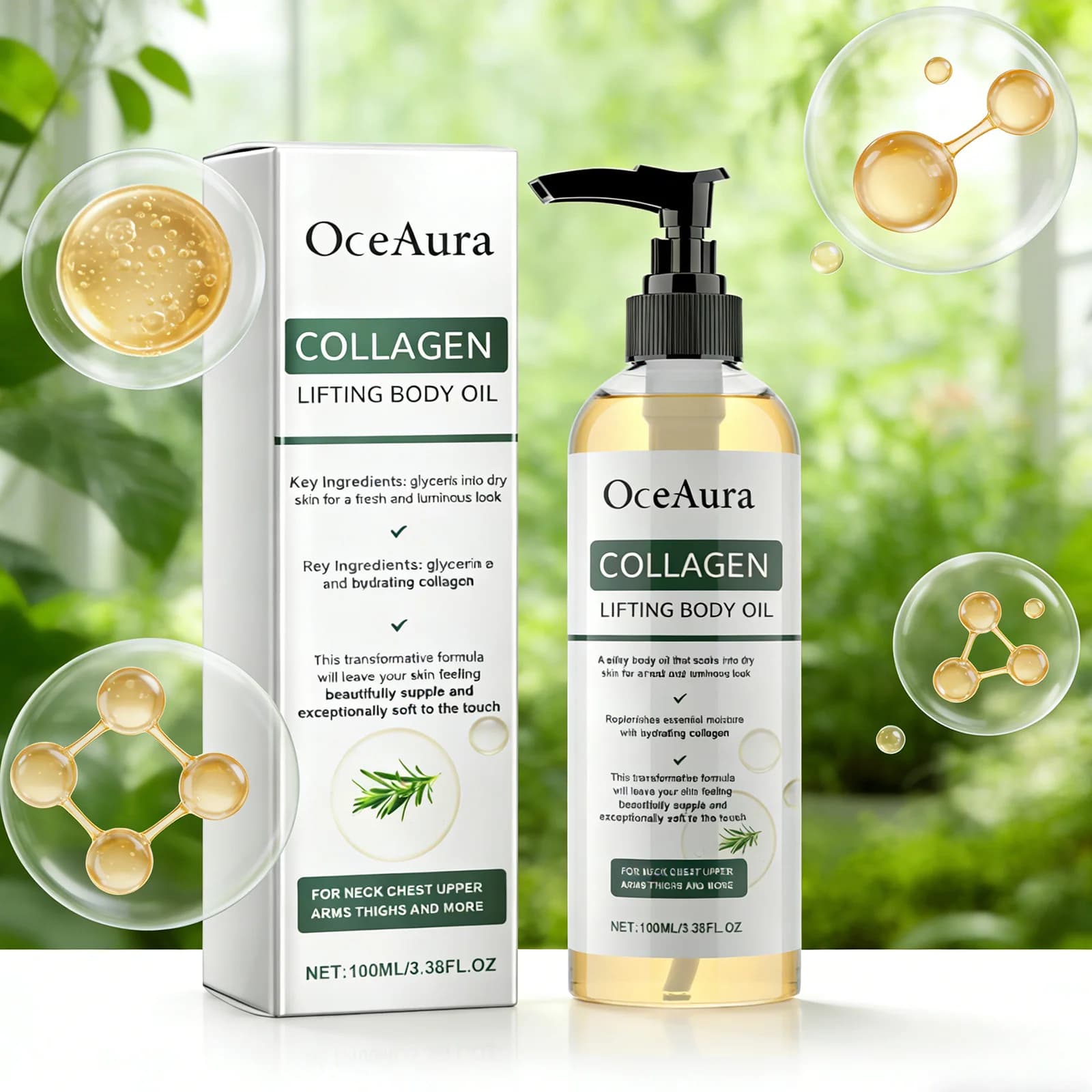 collagen body oil bottle 100ml — image 5