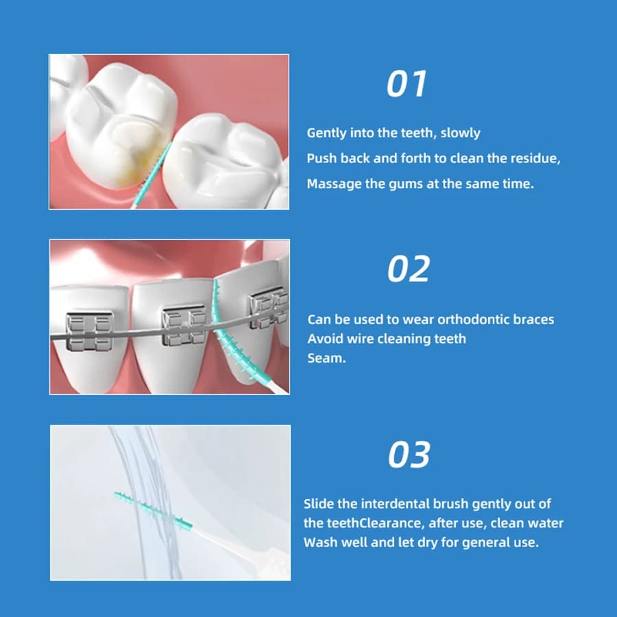 soft rubber interdental brush pack — image 3