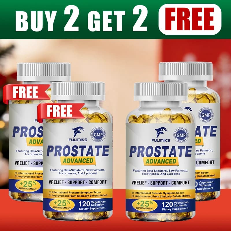 bottle of prostate support capsules with saw palmetto — image 1
