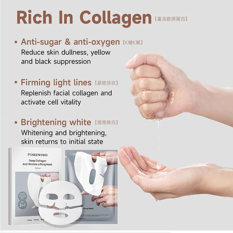 Collagen lifting face mask sheet — image 3