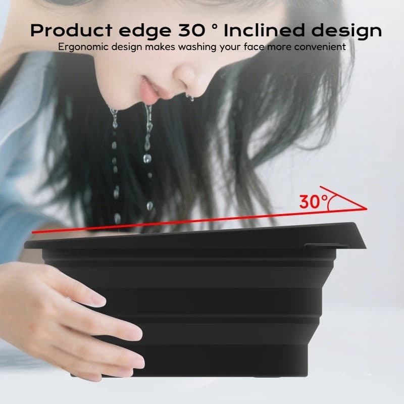 collapsible silicone face ice bath tray — image 3
