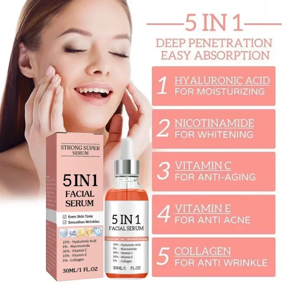 Bottle of 5-in-1 Vitamin C face serum — image 4