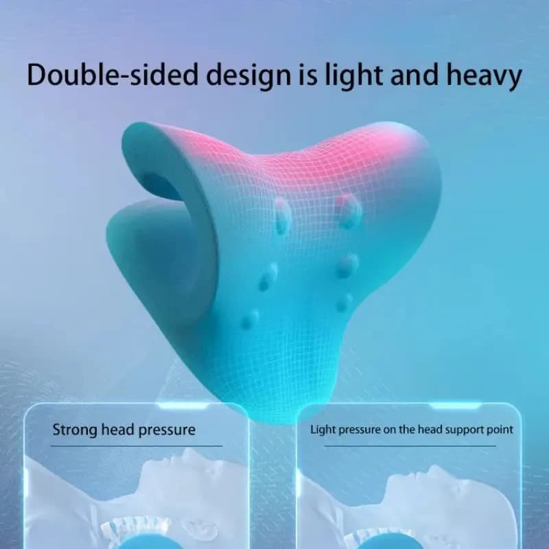 Neck and shoulder stretching pillow for cervical traction — image 3