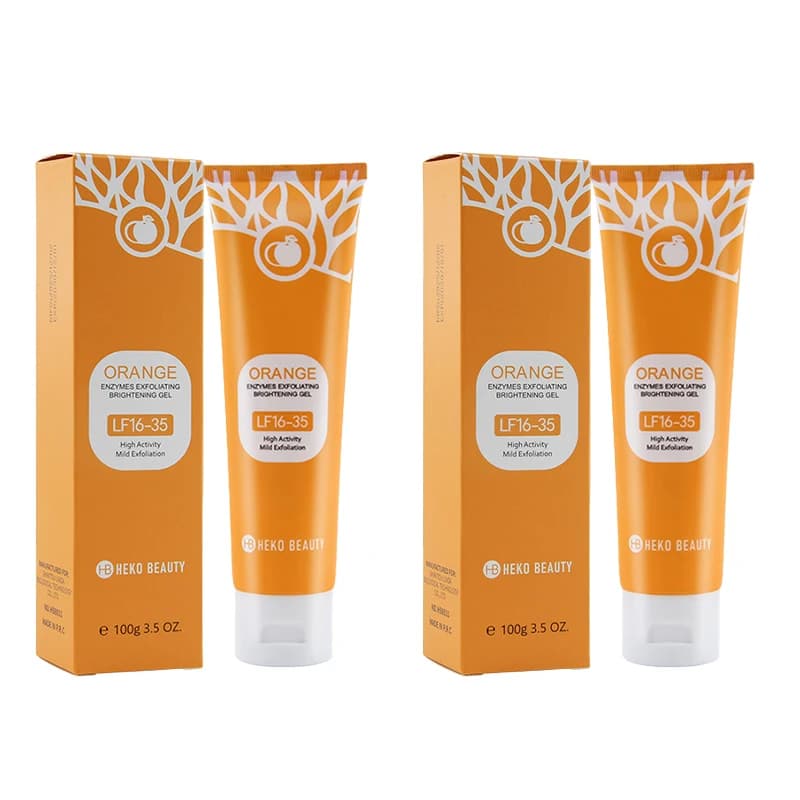 orange exfoliating brightening gel tube — image 8