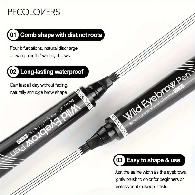 waterproof eyebrow pen with 4-split tip — image 6