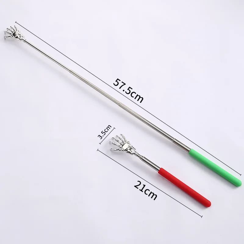telescoping stainless steel back scratcher — image 2