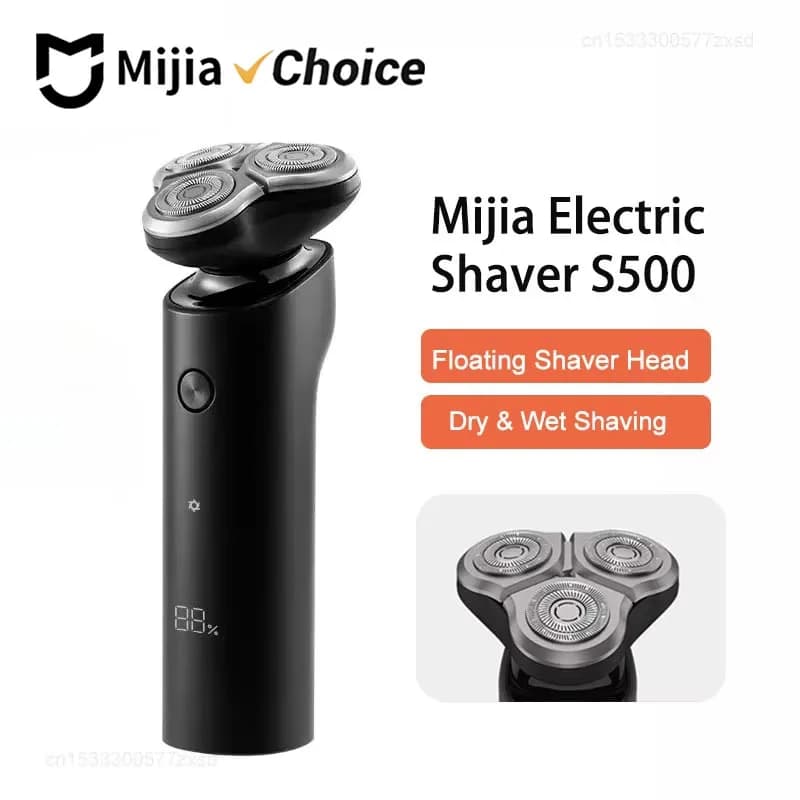 Mijia S500 3‑Blade Electric Shaver – Dry & Wet