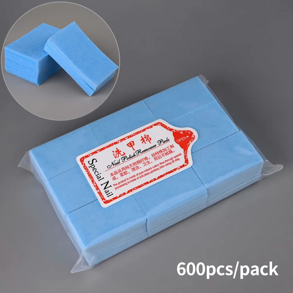 lint-free cotton nail wipes pack — image 8