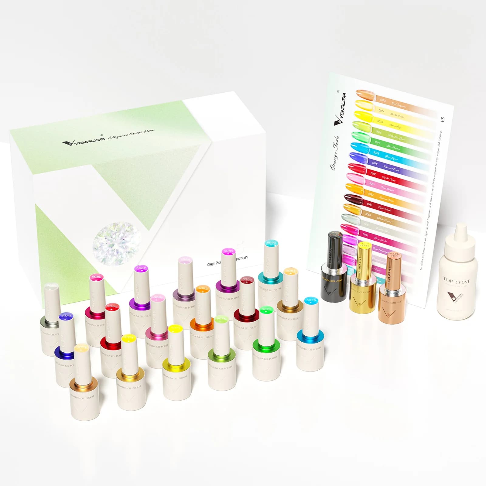 VENALISA V6 New Kit 10ml Nail Gel Polish HEMA FREE TPO FREE Red — image 9