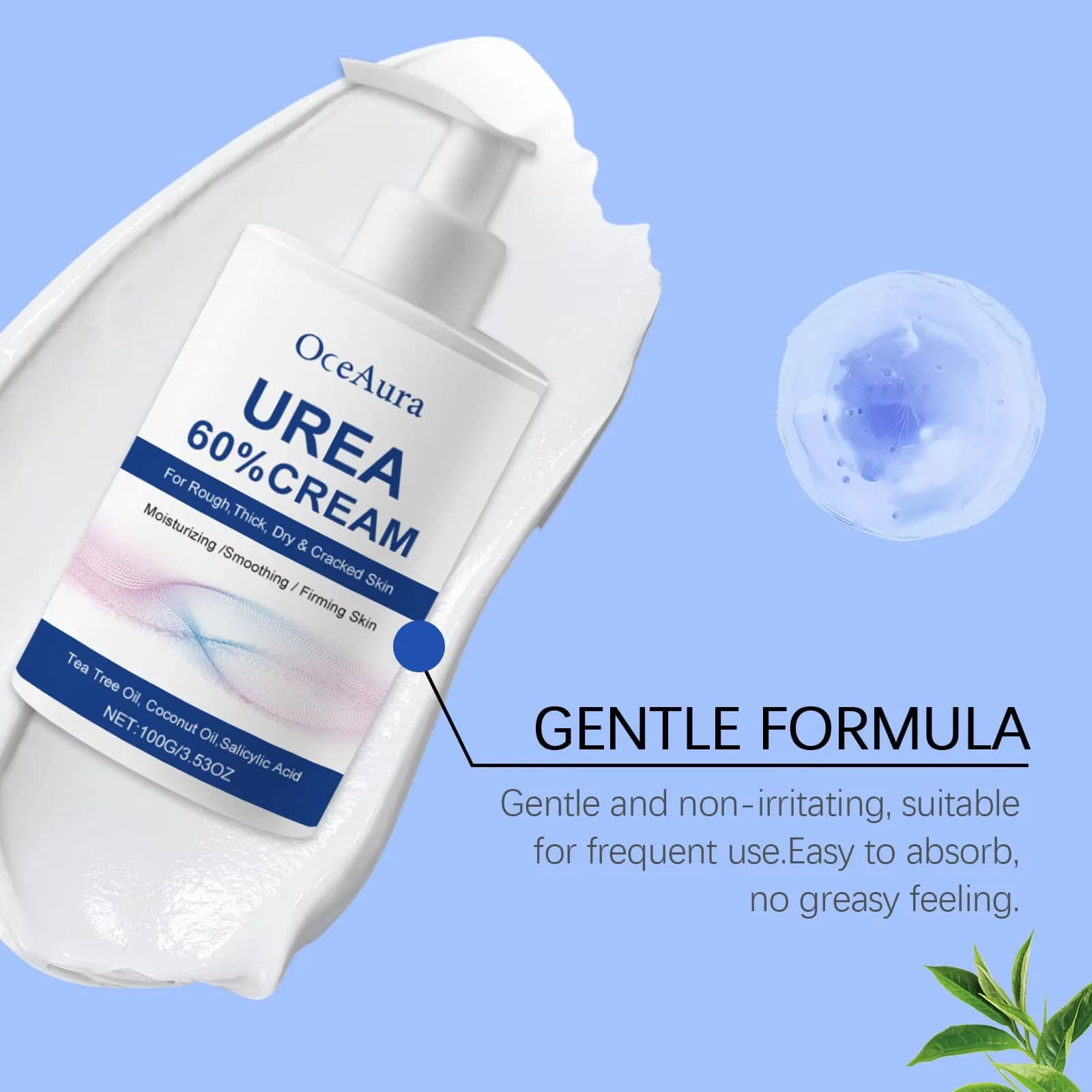Urea moisturizing foot cream tube — image 4