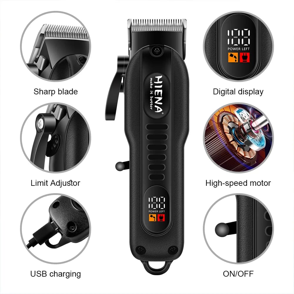electric hair clipper with LED display — image 5