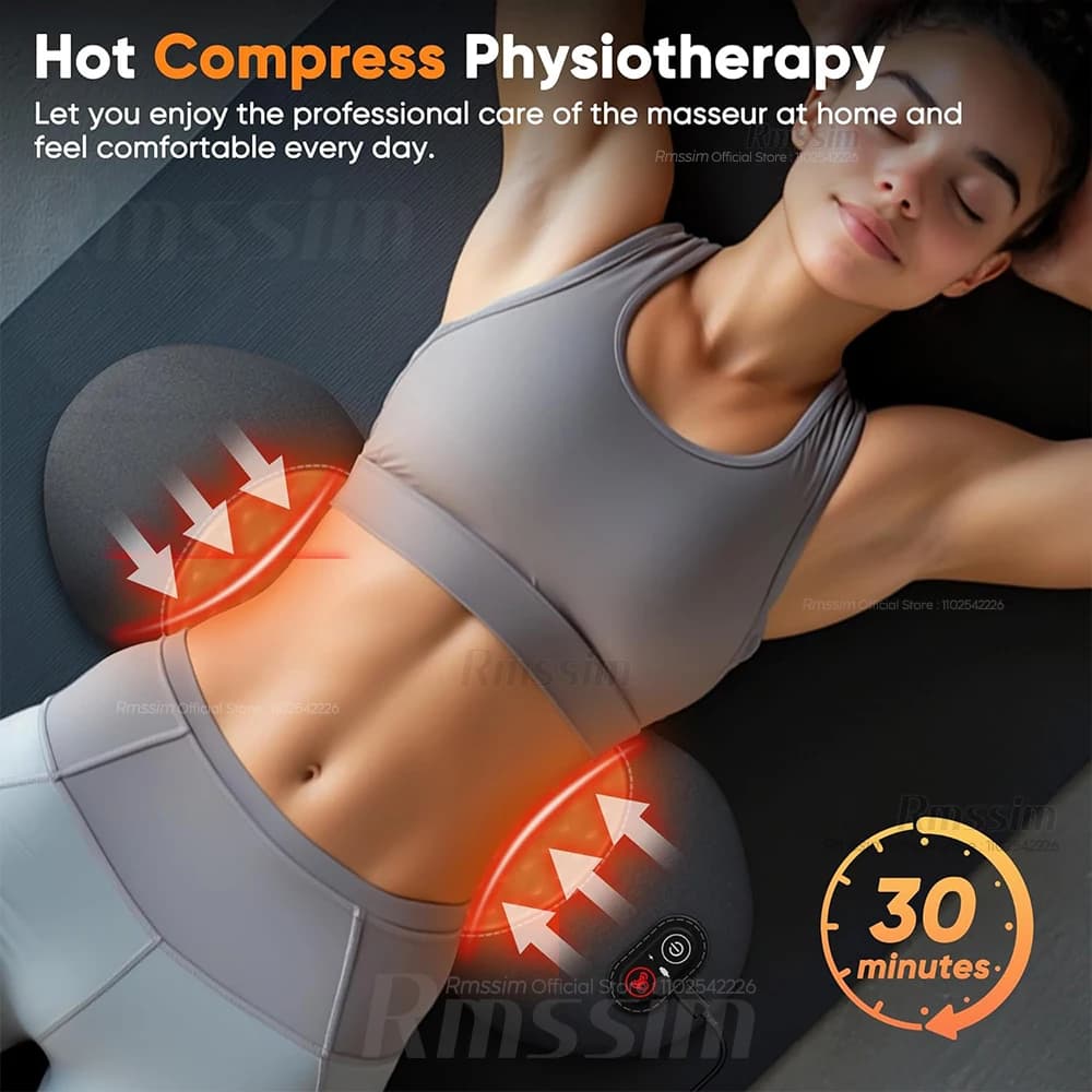 electric lumbar support pillow with heat and vibration — image 3