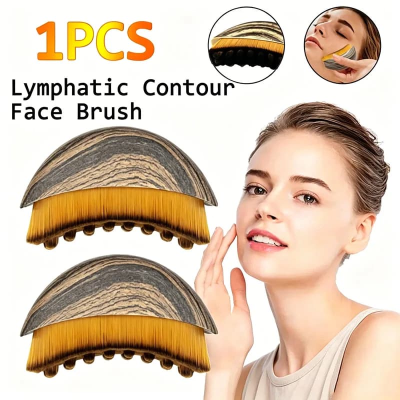 Lymphatic Contour Face Brush – Ergonomic Sculpting Massager