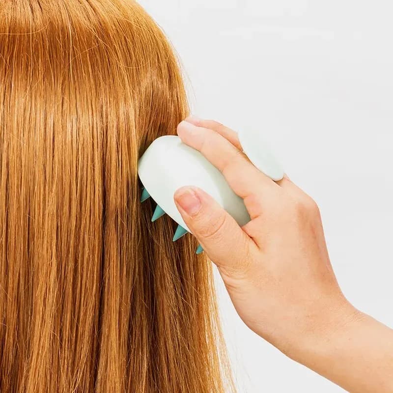 silicone scalp massage shampoo brush — image 3