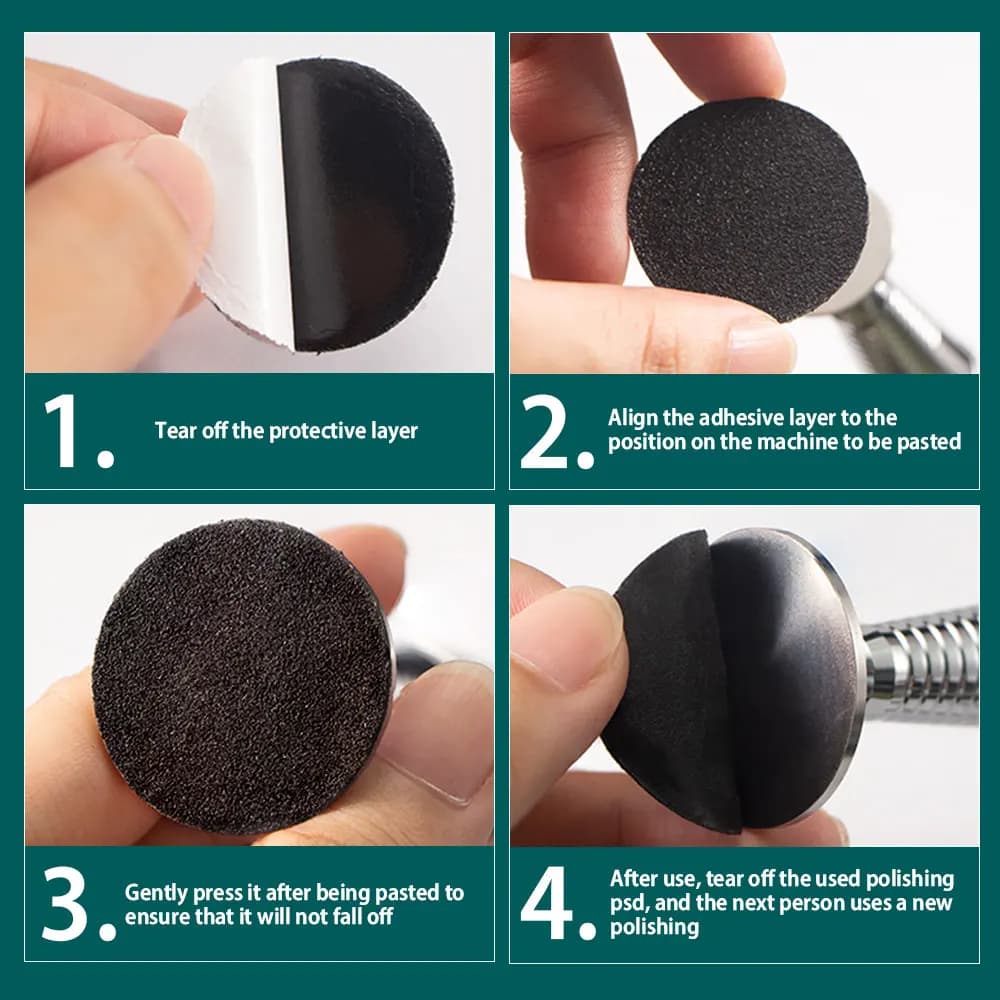 replaceable 25 mm pedicure sandpaper disc — image 6