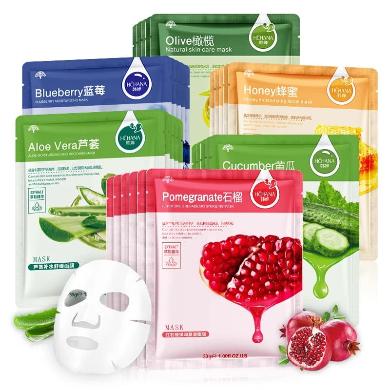 Fresh fruit facial sheet mask pack — image 1