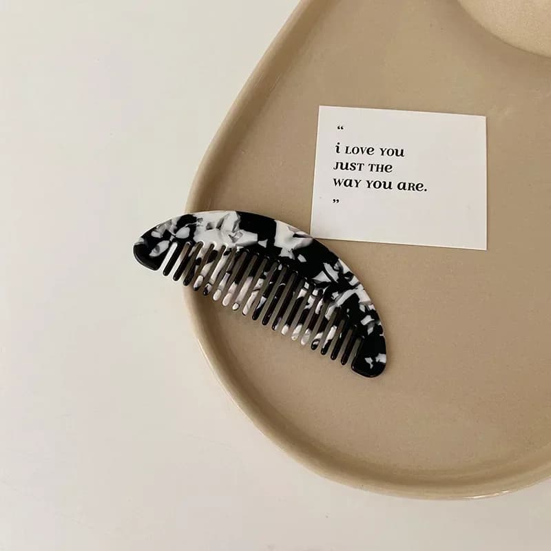 wide-tooth acetate anti-static hair comb — image 7