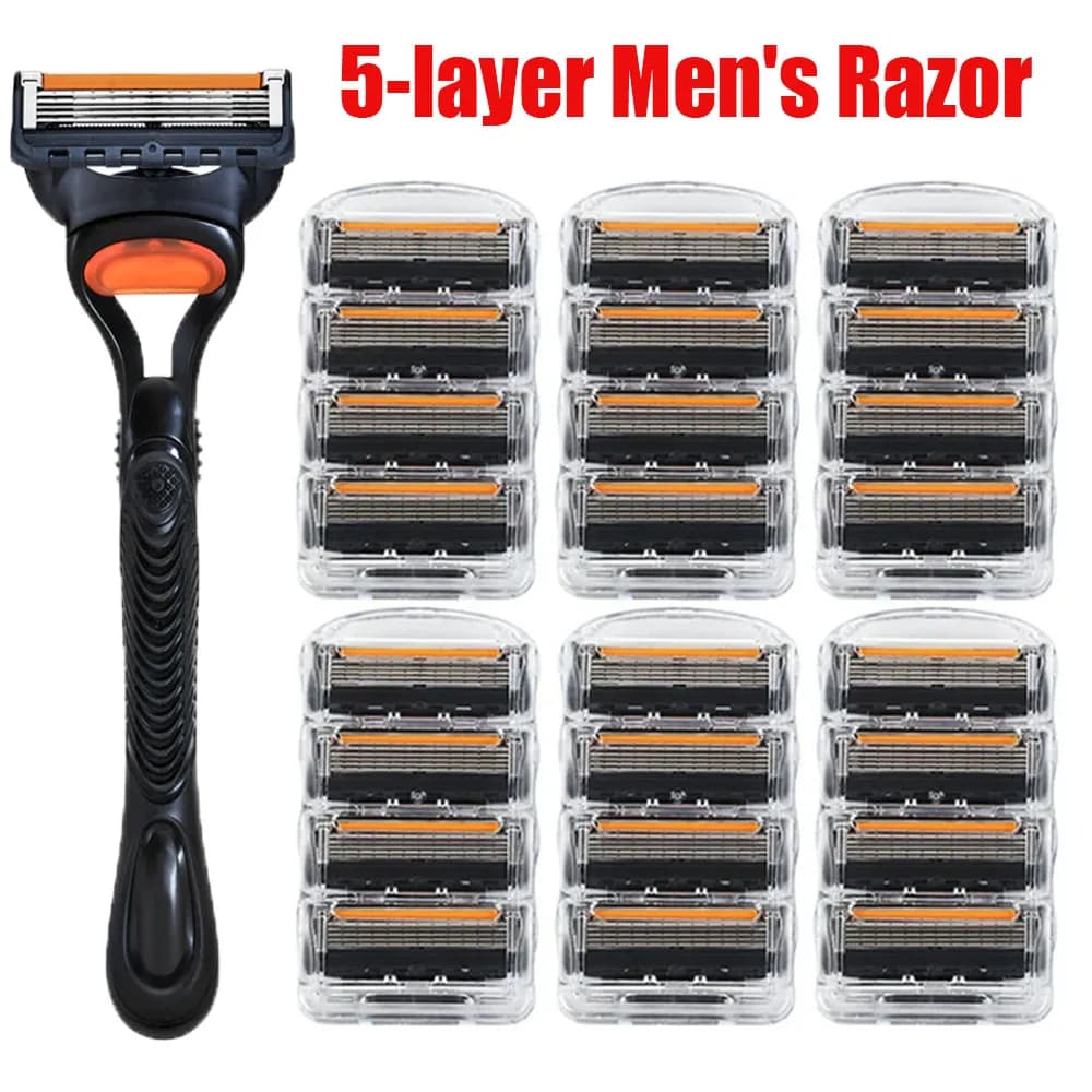 5-layer Razor Fusion Pro shaving blade refill pack — image 1