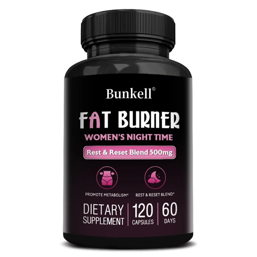 Women's nighttime fat burner supplement bottle — image 8