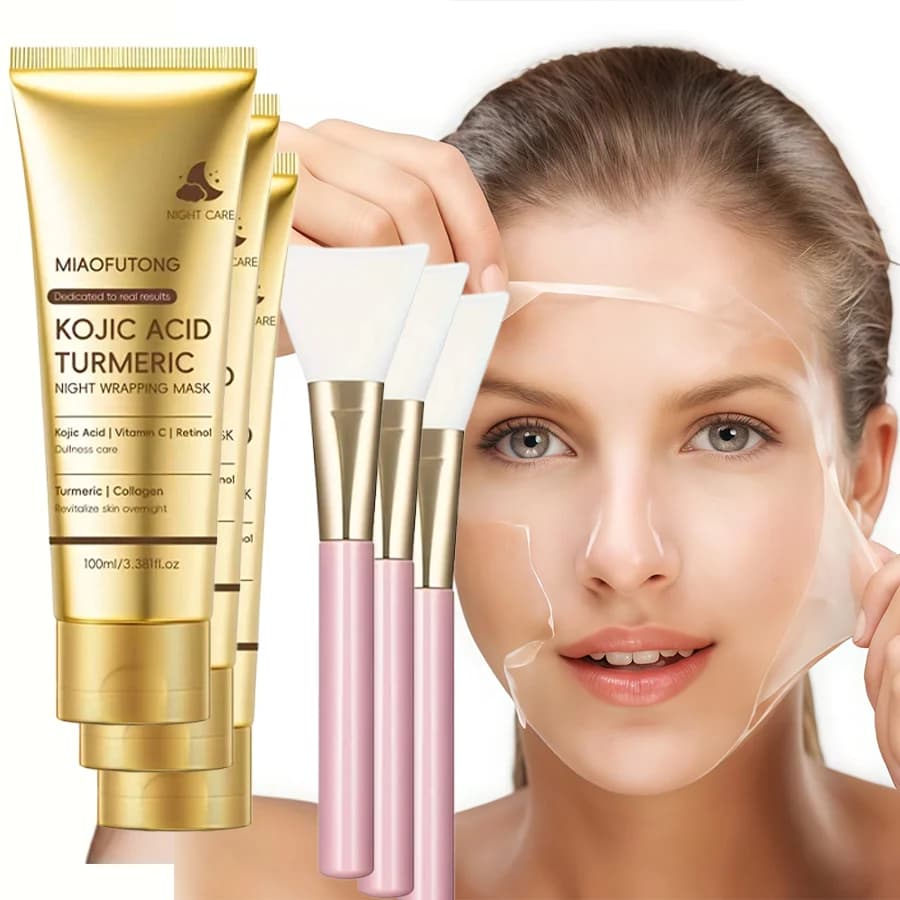 peel-off overnight mask tube with kojic acid and turmeric — image 8