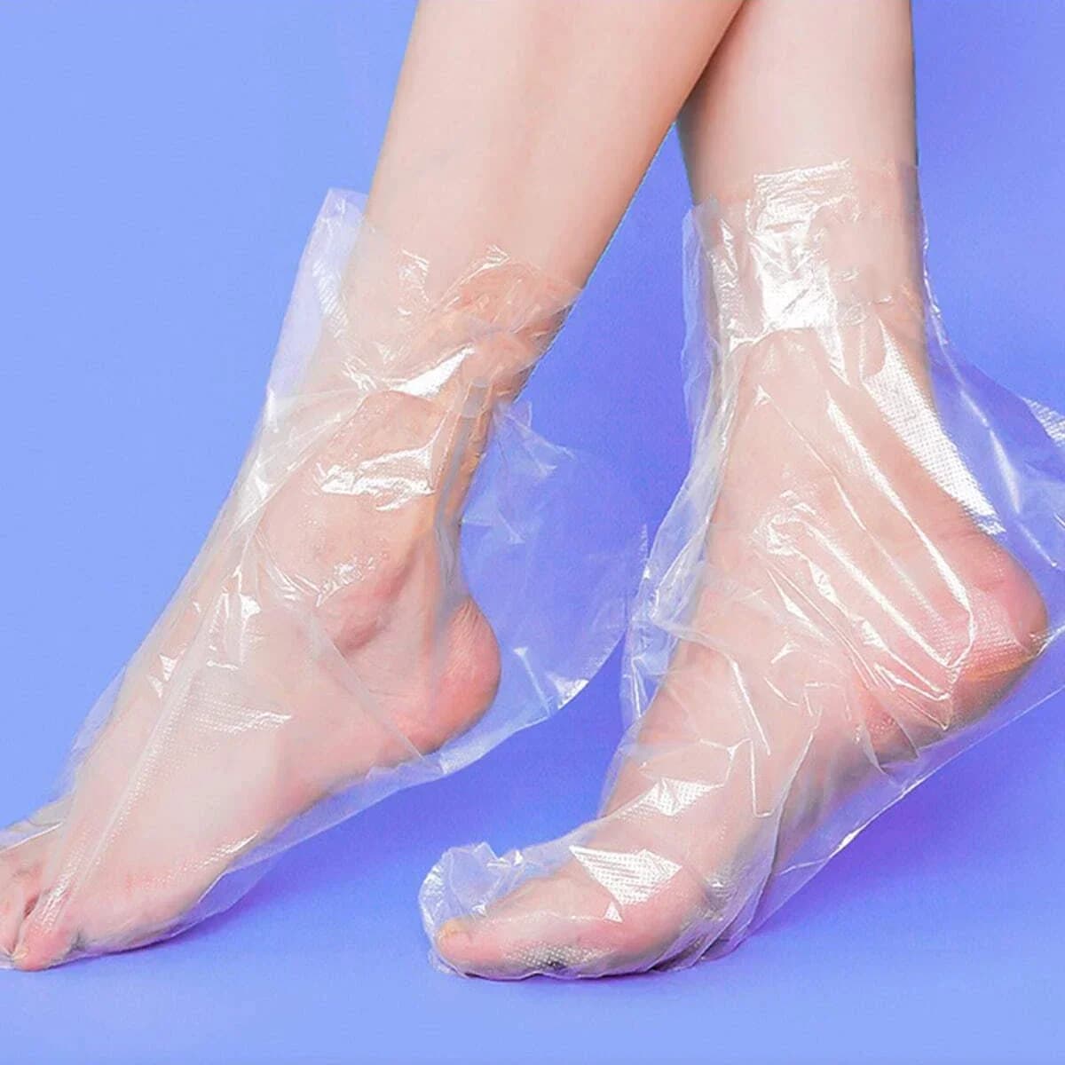 transparent disposable foot mask cover — image 5