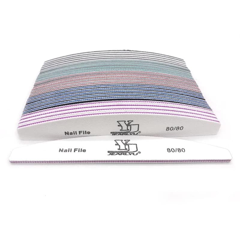 Mixed grit nail file set with five colors — image 4