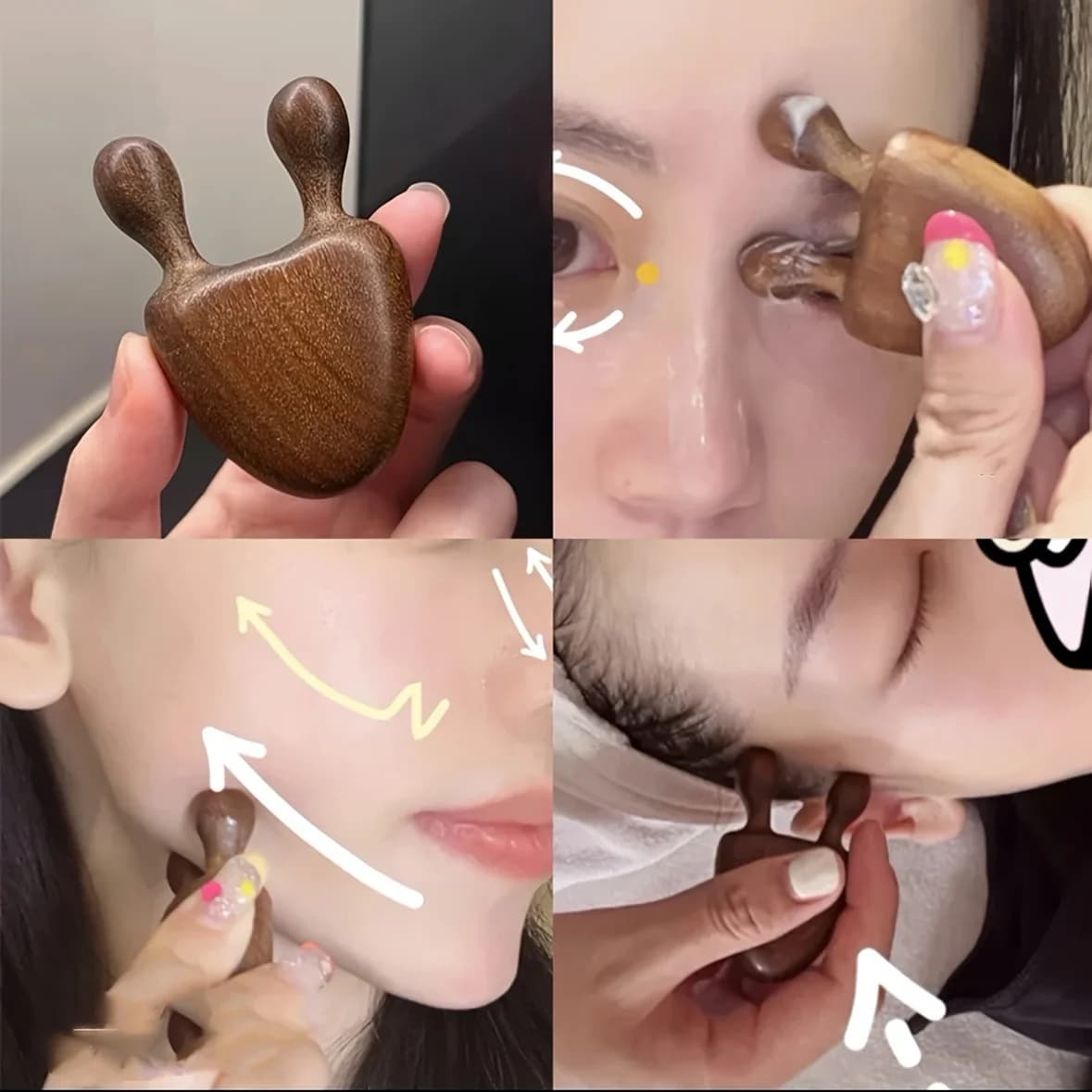 sandalwood facial massage tool — image 5