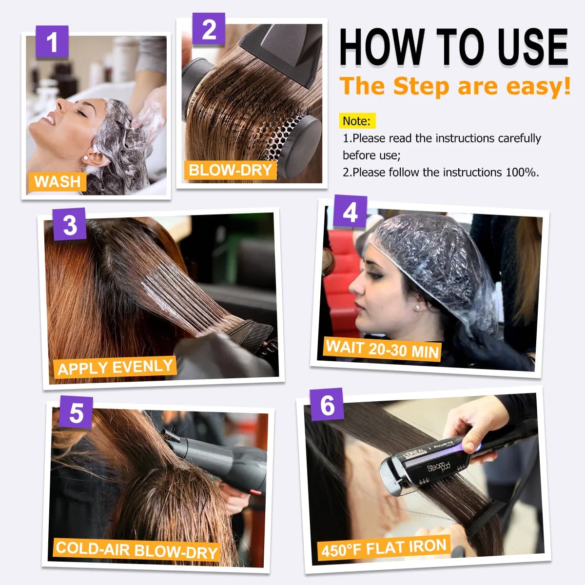 Brazilian keratin hair treatment cream tube — image 5
