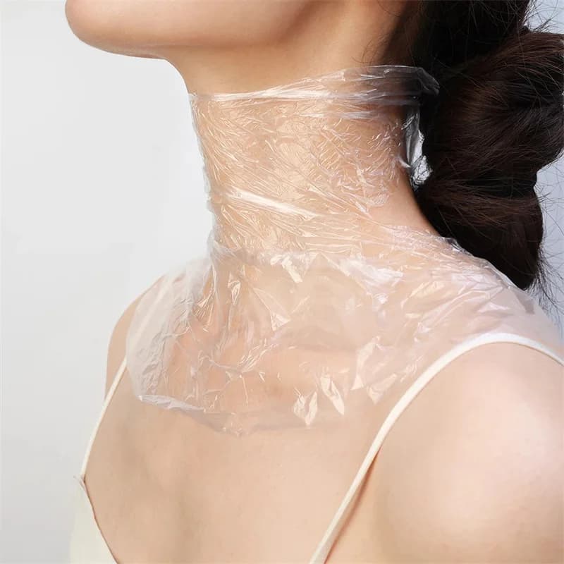 transparent disposable neck mask wrap — image 5