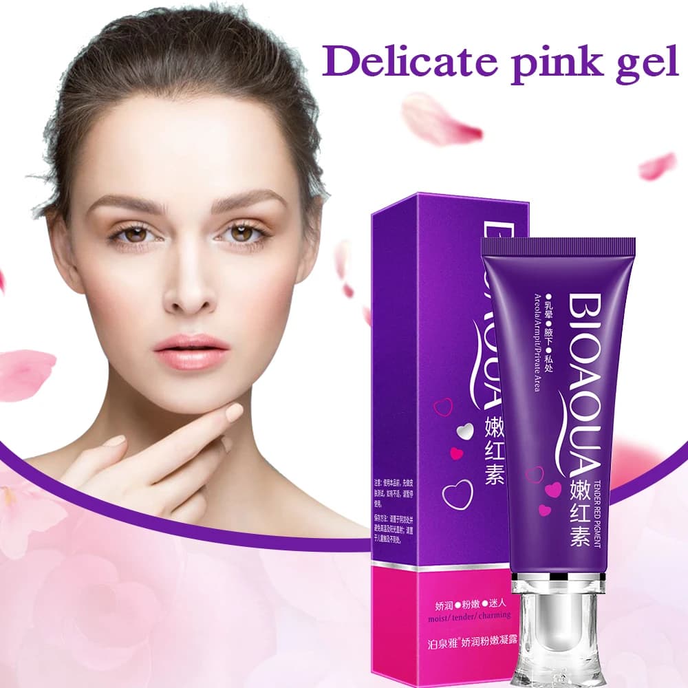 pink intimate whitening cream tube — image 2