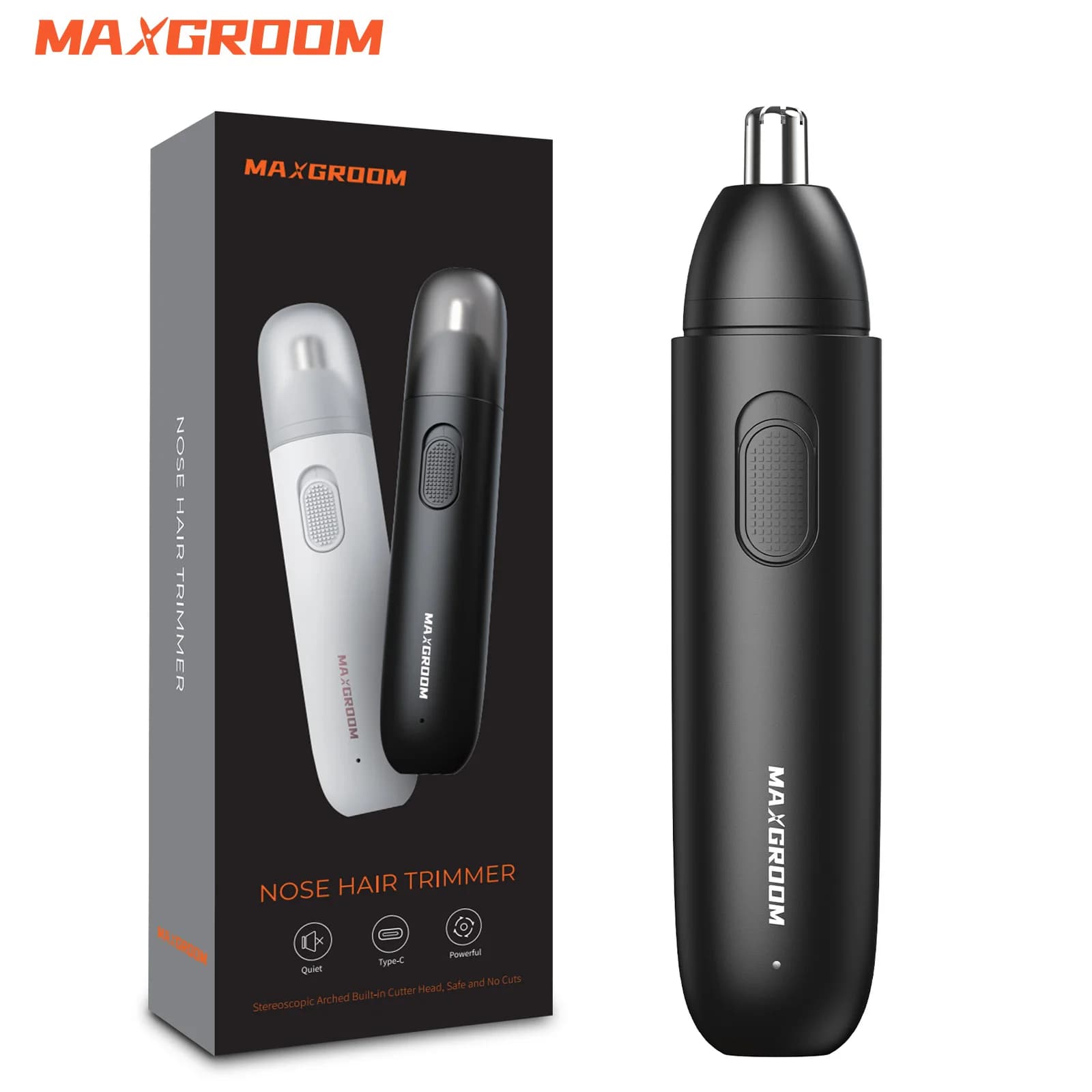 Nose Hair Trimmer for Men – Rechargeable 360° Rotating