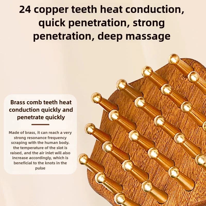 portable brass gua sha massage tool — image 5