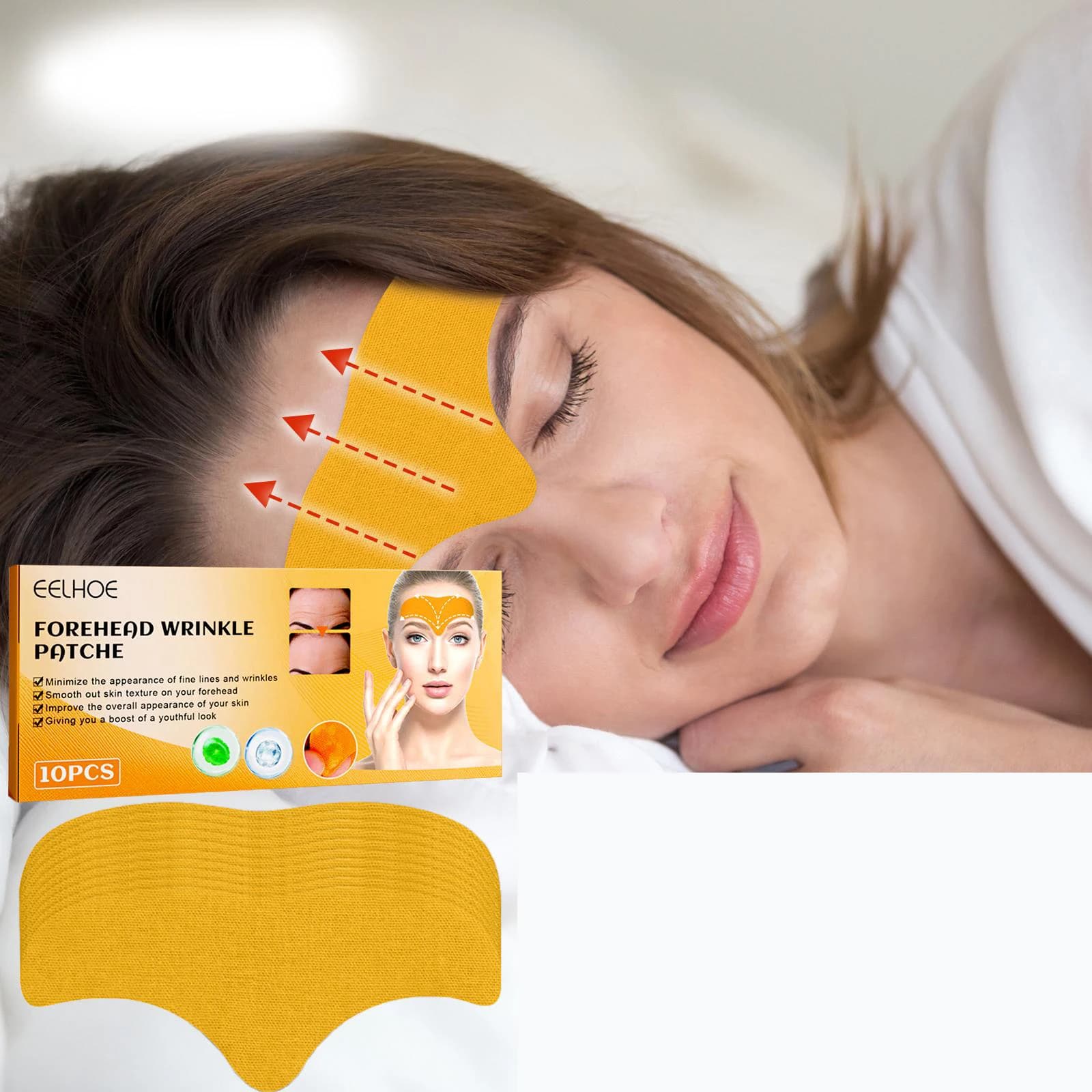 collagen gel forehead wrinkle patch — image 3