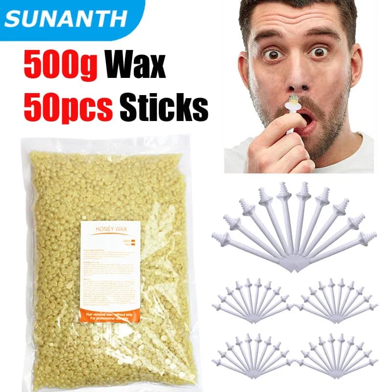 Nose wax kit with wax and applicators — image 1