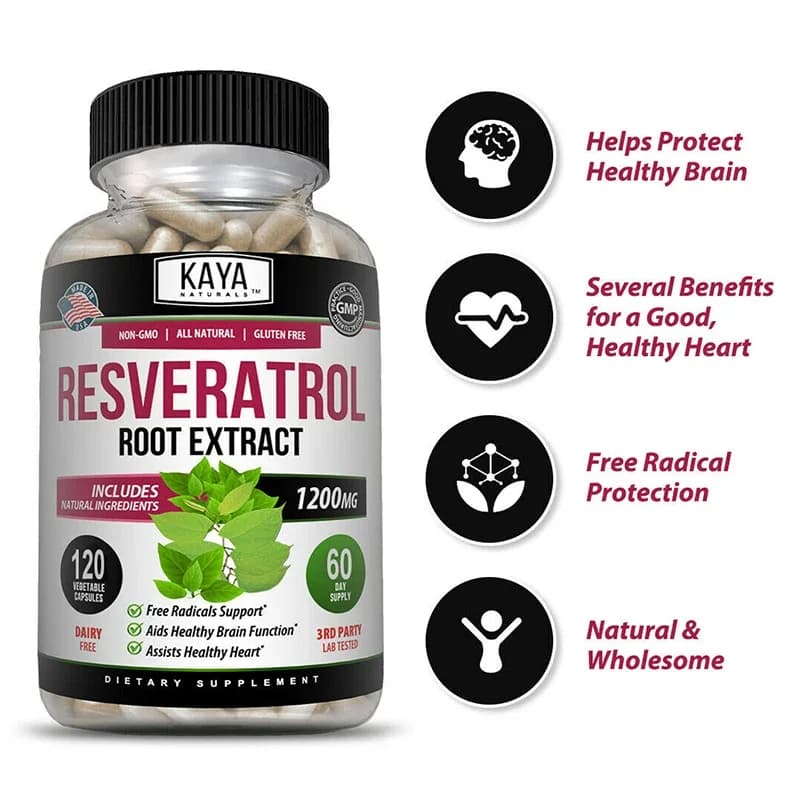bottles of resveratrol antioxidant capsules — image 2