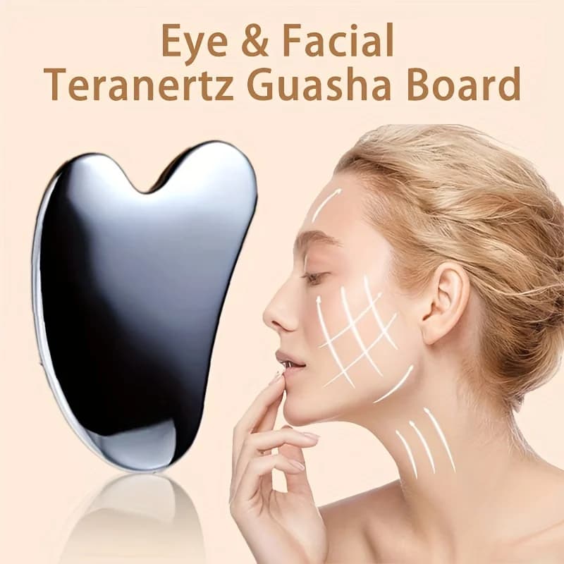 Stainless steel dolphin-shaped Gua Sha facial massage tool — image 3